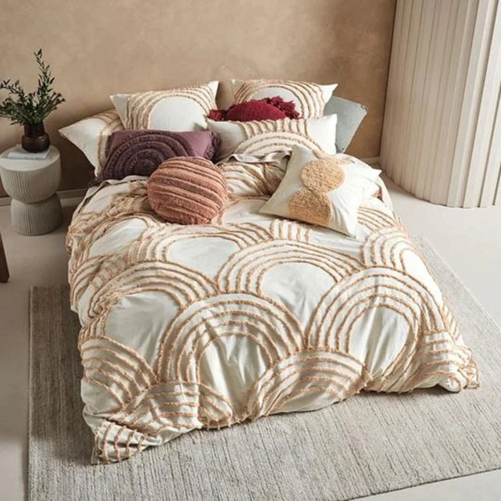 Circular Tufted Duvet Cover Set - myhomestore.com.pk