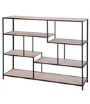 Console Table Black Metal and Wood - myhomestore.com.pk