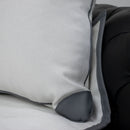 Cushion with Leather work - myhomestore.com.pk