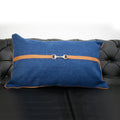 Cushion with Leather work (rectangle) - myhomestore.com.pk