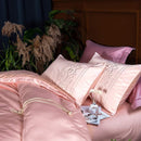 New Luxury Pink Embroidery Duvet Set - myhomestore.com.pk