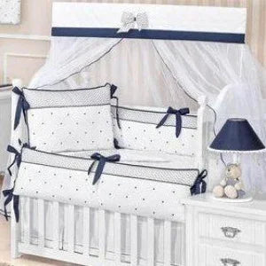 Baby Cot Set( Polka Dots) - myhomestore.com.pk