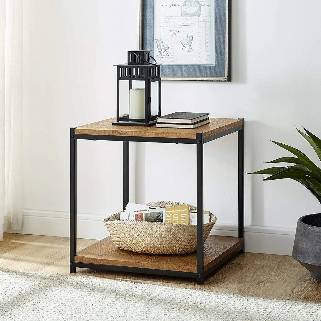 Table with Iron Frame - Stylish & Sturdy Design - myhomestore.com.pk