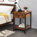 KingSo Drawer Side Table for Living Room, Bedroom - myhomestore.com.pk