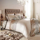 Luxury Beige Bridal Bedding Set With Golden Sequence with Filling - myhomestore.com.pk