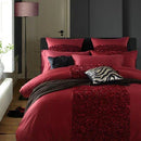 Luxury Red Embellish Bridal Bedding Duvet Set With Filling - myhomestore.com.pk