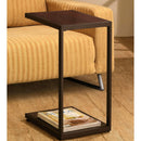 Ellie Contemporary Dark Brown Snack Side Table - myhomestore.com.pk