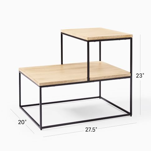 Streamline Tiered Side Table