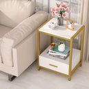 End Table with Drawer and Storage Shelves - myhomestore.com.pk