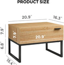 Wood Accent Table with Iron Frame - myhomestore.com.pk