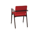 Red Upholstered Iron Arm Chair - myhomestore.com.pk