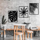 MONSTERA Metal Wall Art, Metal Wall Decor (pack of 3) - myhomestore.com.pk