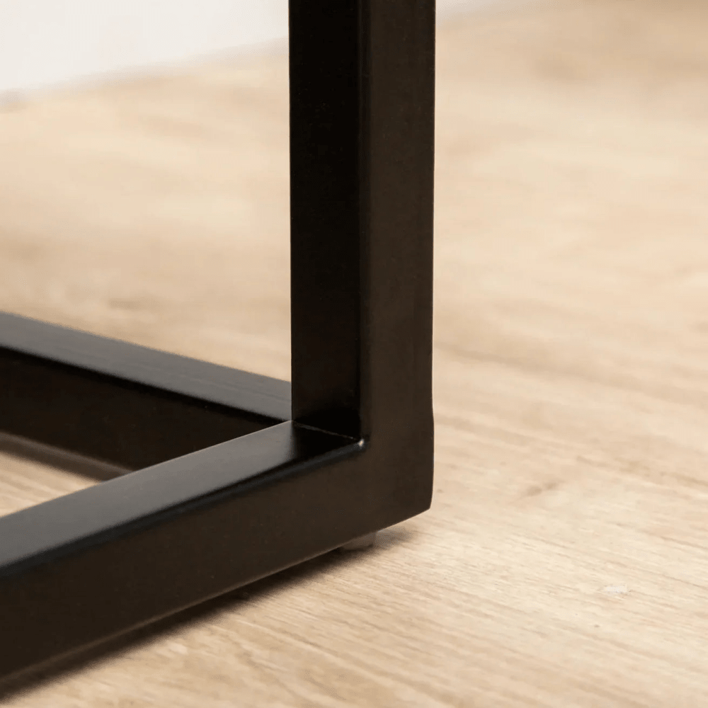 Elegant Green Upholstered Bench with Metal Frame - myhomestore.com.pk