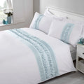 Embellished Ruffled with Ribbon Duvet Set - myhomestore.com.pk