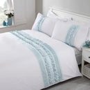 Embellished Ruffled with Ribbon Duvet Set - myhomestore.com.pk