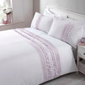 Embellished Ruffled with Ribbon Duvet Set - myhomestore.com.pk