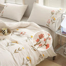 Embroidered Duvet Sets Farmhouse Floral Design - myhomestore.com.pk