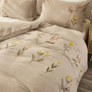 Embroidered Duvet Sets Farmhouse Floral Design - myhomestore.com.pk
