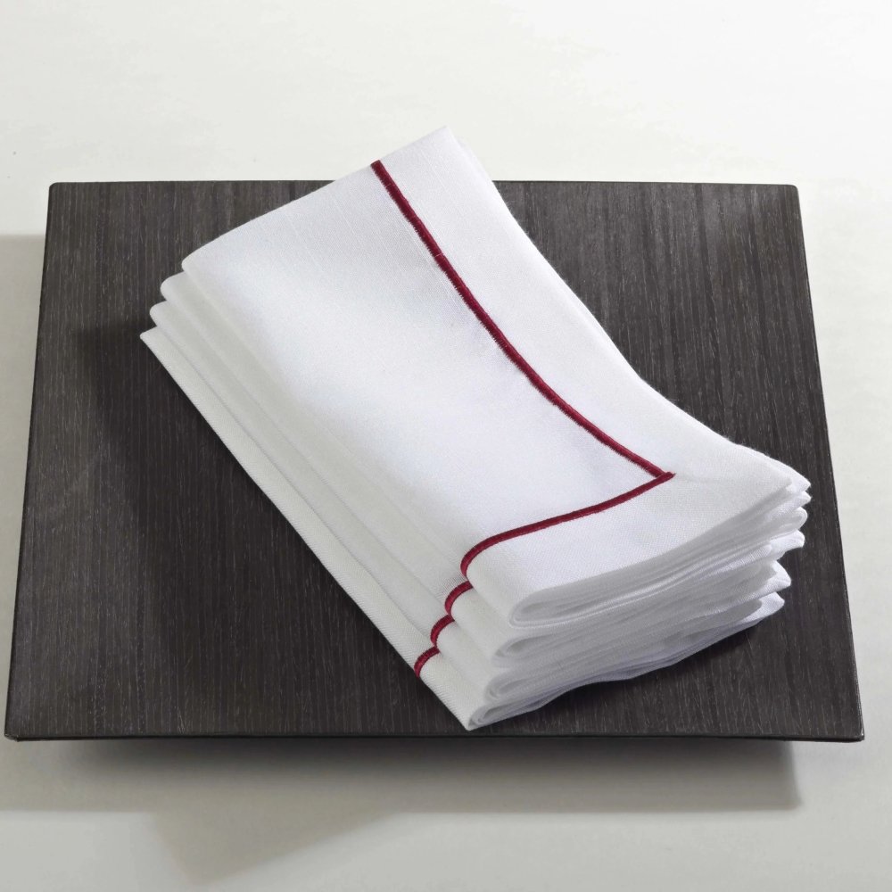 Embroidery With Baratta Stitch Napkins (Pack of 6) - myhomestore.com.pk