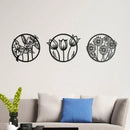 Flora Metal Wall Decor (pack of 3) - myhomestore.com.pk
