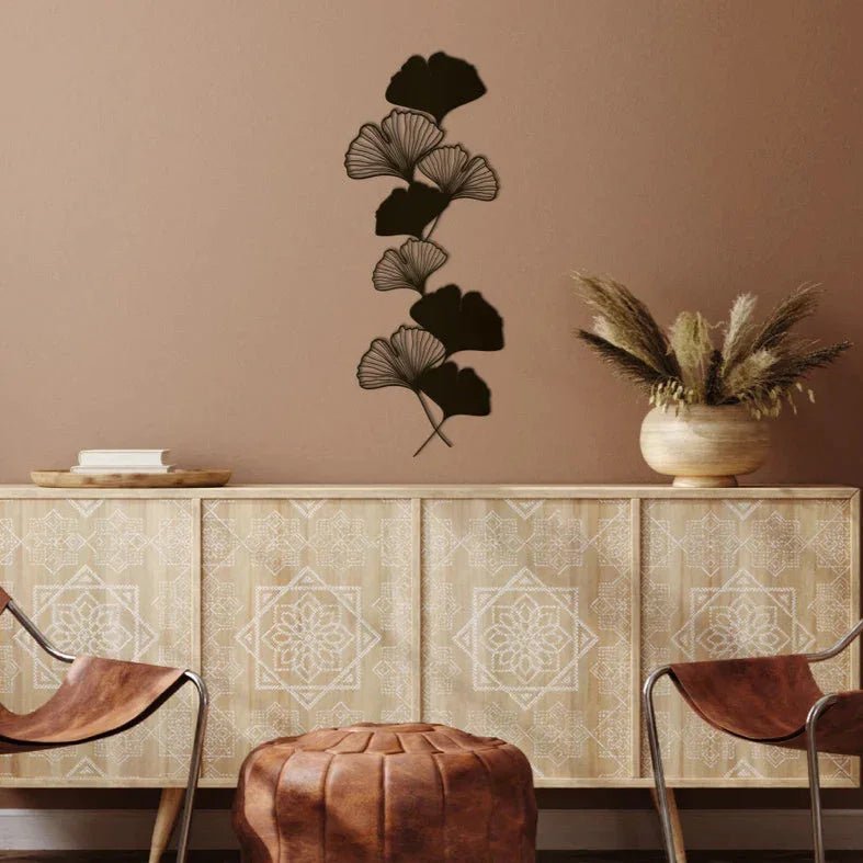 Gingko Metal Wall Decor - myhomestore.com.pk