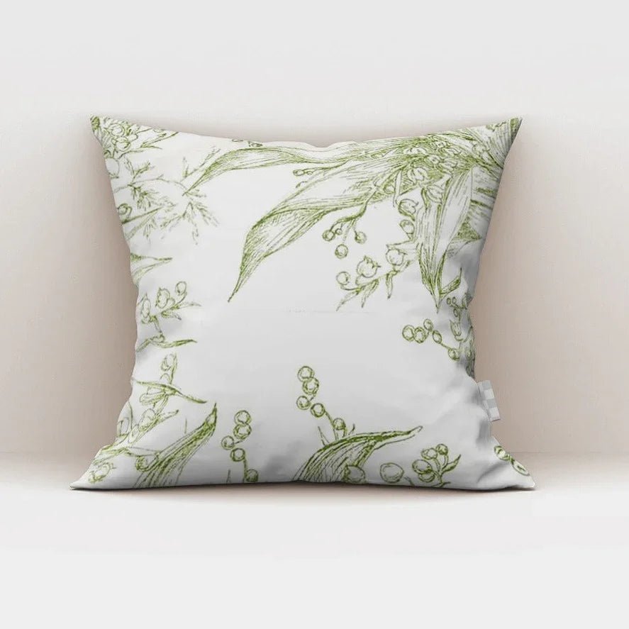 Green with white Printed Cushion Covers ( Dior ) - myhomestore.com.pk