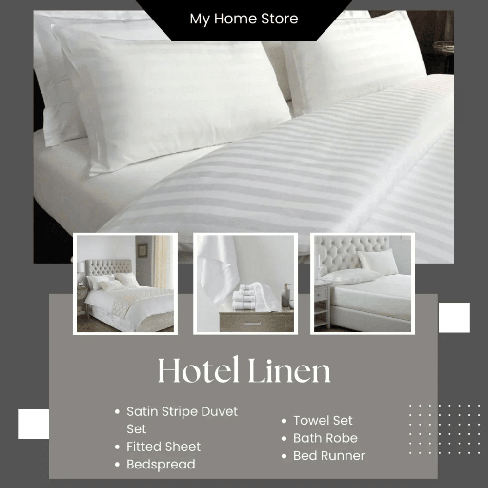 Hotel Linen (Satin Stripe ) - myhomestore.com.pk