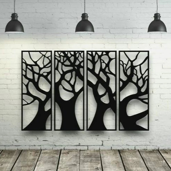 Tree Metal Wall Art Decor
