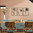 Flower Lineart Metal Wall Art Decor,Metal Wall Decor - myhomestore.com.pk