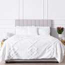 White Tufted Cotton Duvet Cover Set - myhomestore.com.pk