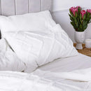 White Tufted Cotton Duvet Cover Set - myhomestore.com.pk