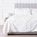 White Tufted Cotton Duvet Cover Set - myhomestore.com.pk