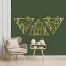 Golden Triangle Metal Wall Decor - myhomestore.com.pk