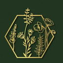 Golden Hexagon Metal Wall Decor - myhomestore.com.pk