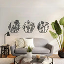 Hexagon Metal Wall Decor - myhomestore.com.pk