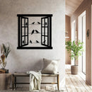 WINDOW AND BIRDS-Metal Wall Decor - myhomestore.com.pk