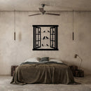 WINDOW AND BIRDS-Metal Wall Decor - myhomestore.com.pk