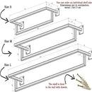 Industrial metal tower rail Towel holder Wall mount towel holder rack - myhomestore.com.pk