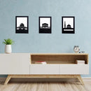Islamic wall art set with Kaabe Metal Wall Decor - myhomestore.com.pk
