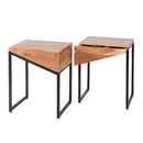 Industrial Bedside Table (set of 2) Side Table - myhomestore.com.pk
