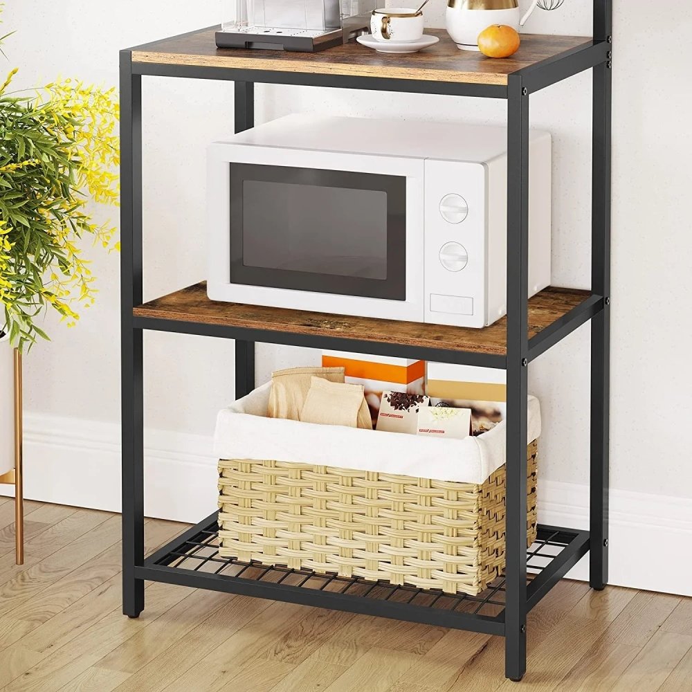 Industrial Kitchen Baker's Rack, Kitchen Unit with Storage Shelves - myhomestore.com.pk