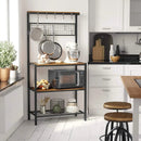 Industrial Kitchen Baker's Rack, Kitchen Unit with Storage Shelves - myhomestore.com.pk