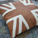 Leather Cushion (Union Jack) - myhomestore.com.pk