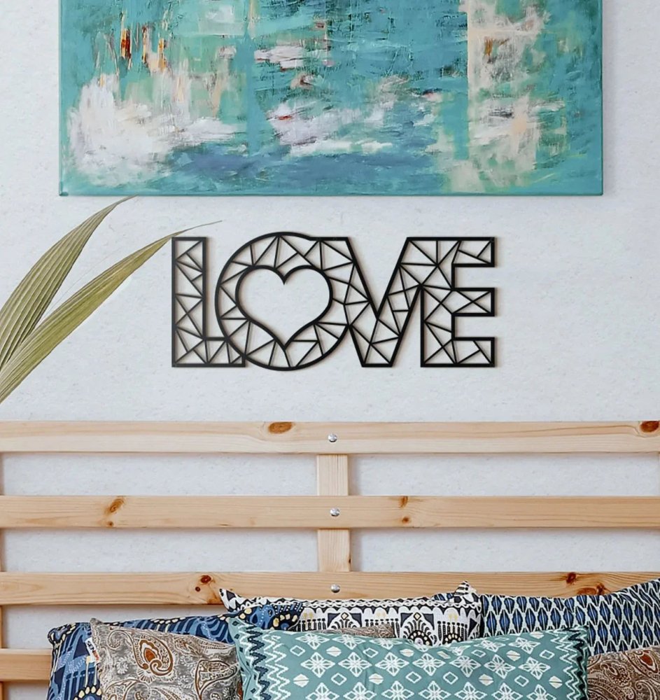 Love word Metal Wall Decor - myhomestore.com.pk