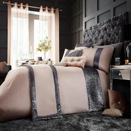Luxury Bridal Bedding Duvet Set With Sequence with Filling - myhomestore.com.pk