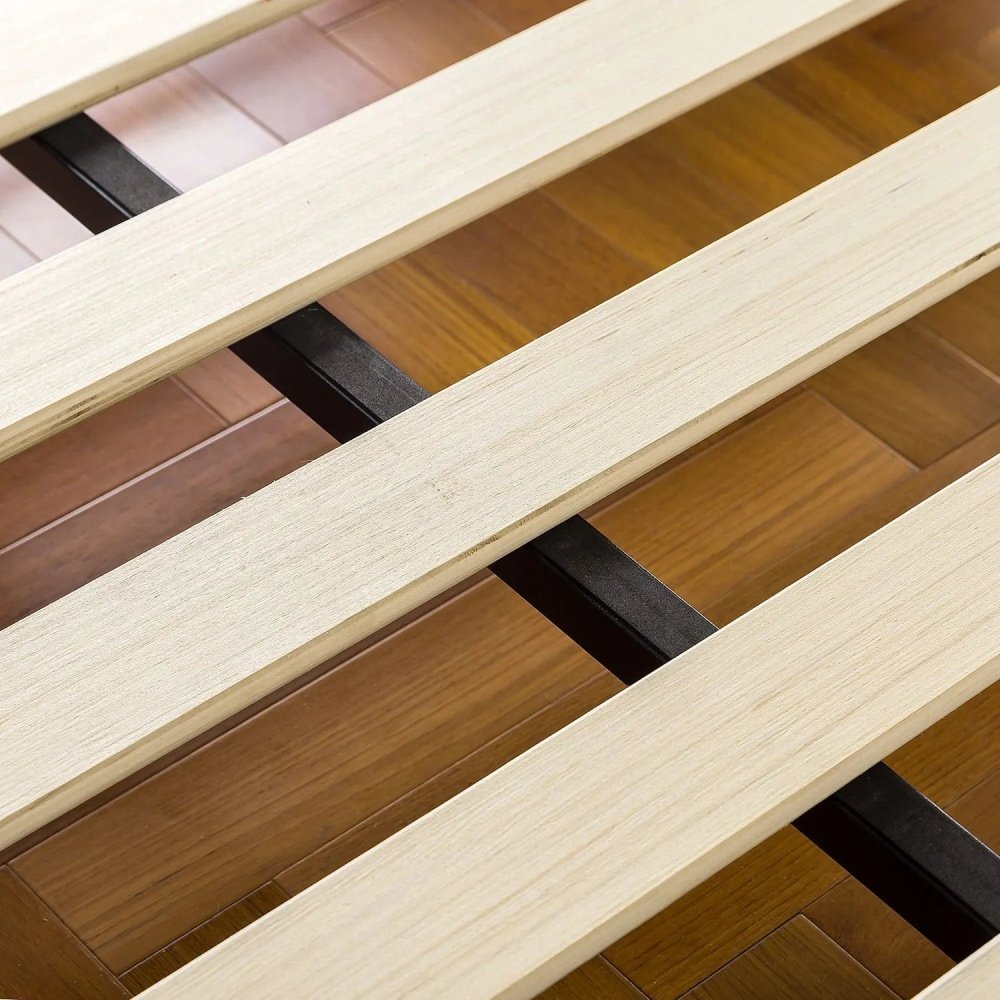 Metal Bed Frame With 2 Side Table - myhomestore.com.pk