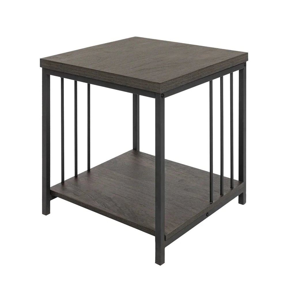 Metal Bed Frame with 2 Side Tables – Stylish & Durable - myhomestore.com.pk