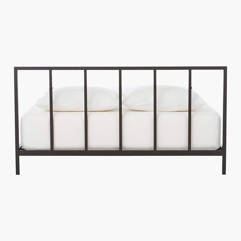 Metal Bed Frame with 2 Side Tables – Stylish & Durable - myhomestore.com.pk