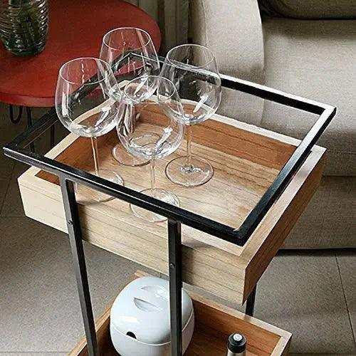 Metal Frame with MDF Sheet Trolley - myhomestore.com.pk