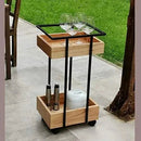 Metal Frame with MDF Sheet Trolley - myhomestore.com.pk